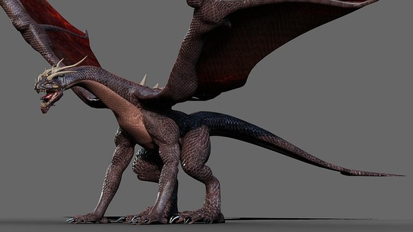 battle dragon 3d model - Dragon by Bryan Labarrere